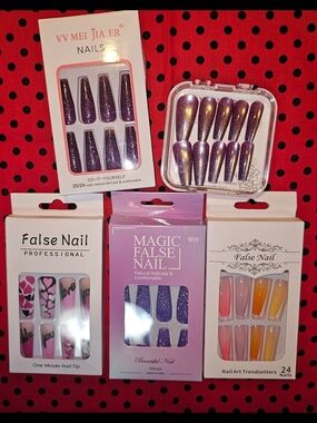 💜PURPLE LOVERS💜 Press On Nails Bundle NEW